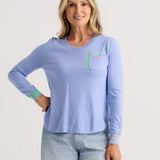 Pullover Round Bottom Sweater | Blueberry
