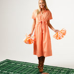TN Orange and White Gingham