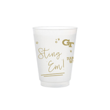 Georgia Tech Frosted Flex Party Cups | 8-Pack