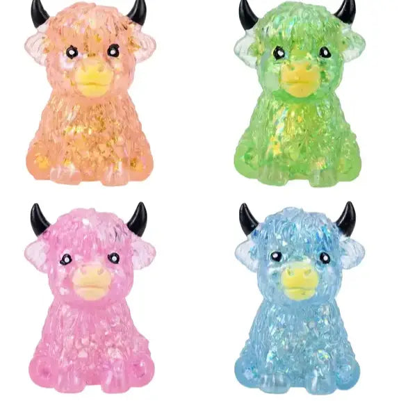 a group of colorful plastic animals