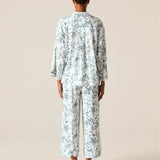 a woman in a white pajama