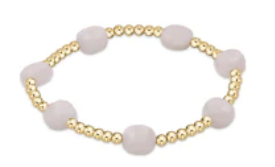 Admire Gold 3mm Bead Bracelet - Moonstone