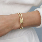 ecollegiate classic gold 3mm bracelet