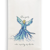 Angel Blue Angels Are Everywhere Dish Towel D228BQA