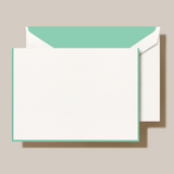 Aqua Bordered Note