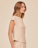 Baby Crew Tee | Linen Sand
