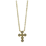 Baby Cross Necklace Gold/Diamond