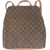 Backpack in Bronze Leather | Full front Upcycled LV