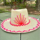 Bali Hat (Hot Pink/Orange/Cream)