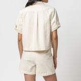 Belted Canvas Shorts