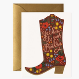Birthday Boot Card