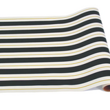 Black & Gold Awning Stripe Runner