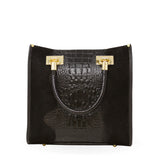 GENUINE ITALIAN LEATHER PORTFOLIO BAG - Black