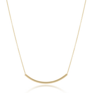 16" Necklace Gold- Bliss Bar Gold