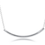 16" Necklace Sterling- Bliss Bar Sterling