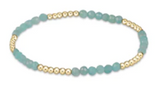 Blissful Pattern 2.5mm Bead Bracelet - Amazonite