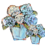 Blue Hydrangea Acrylic Bloom Block Bitty