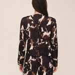 B20177-L48-304 - LONG SLEEVE BUTTON BACK TOP