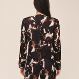 B20177-L48-304 - LONG SLEEVE BUTTON BACK TOP