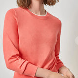 Picot Edge Crewneck Sweater | Firefly