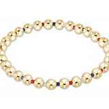 Hope Grateful 5mm Bead Bracelet - Firecracker