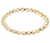 Hope Grateful 5mm Bead Bracelet - Firecracker