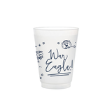 Auburn Frosted Flex Party Cup | 8-Pack