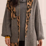L/S Cardigan Sweater- Charcoal