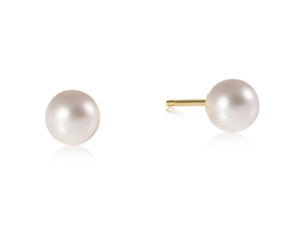 Classic 6mm Ball Stud- Pearl