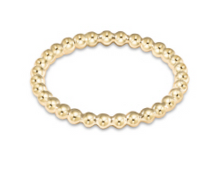 Classic Gold 2mm Bead Ring