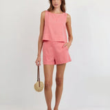 Clean Front Short | Wild Coral