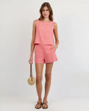 Clean Front Short | Wild Coral