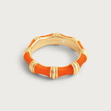 Bamboo Enamel Ring