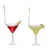 Glass Cocktail Ornament