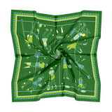 Tennis Scarf Green 26 x 26