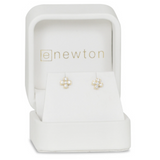 14kt Gold and Diamond Signature Cross Studs