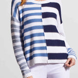 L/S Crewneck Sweater- Jet Blue