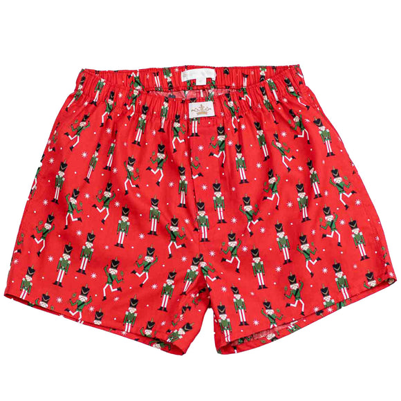 Men's Dancing Nutcracker Boxers Red/Green