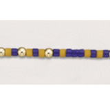 Gameday Hope Unwritten Bracelet- Deep Purple-Golden Yellow