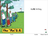 The Pee G A Greeting Card