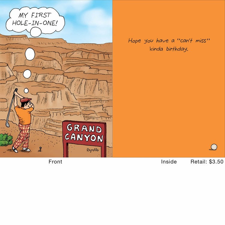 Grand Canyon Hole in One Greeting Card