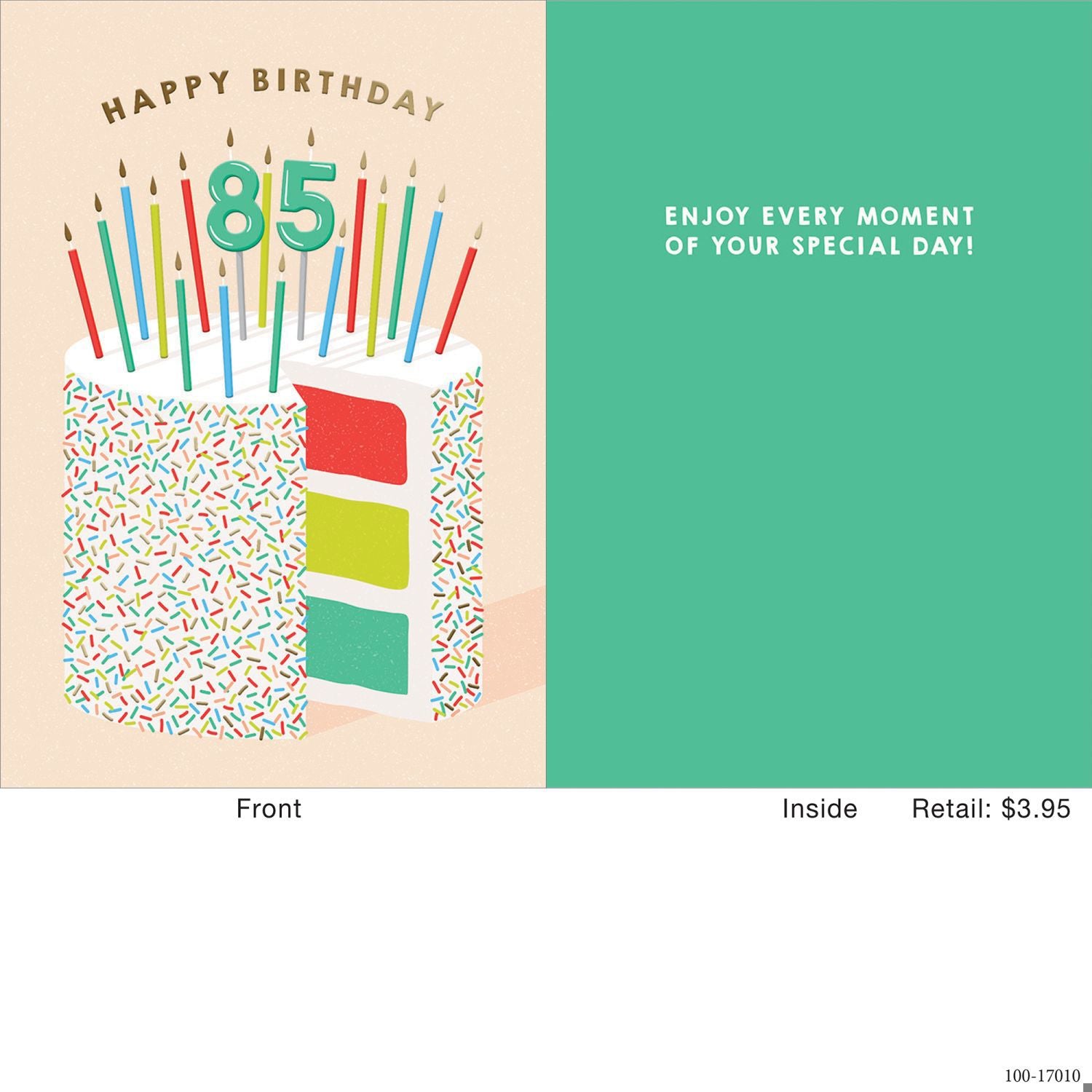 85 Cake Greeting Card