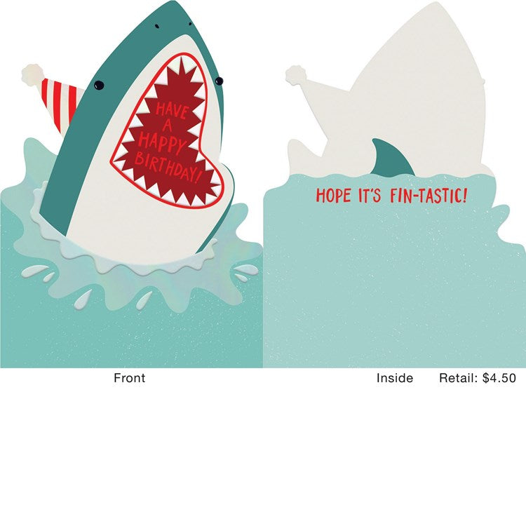 Birthday Shark Greeting Card
