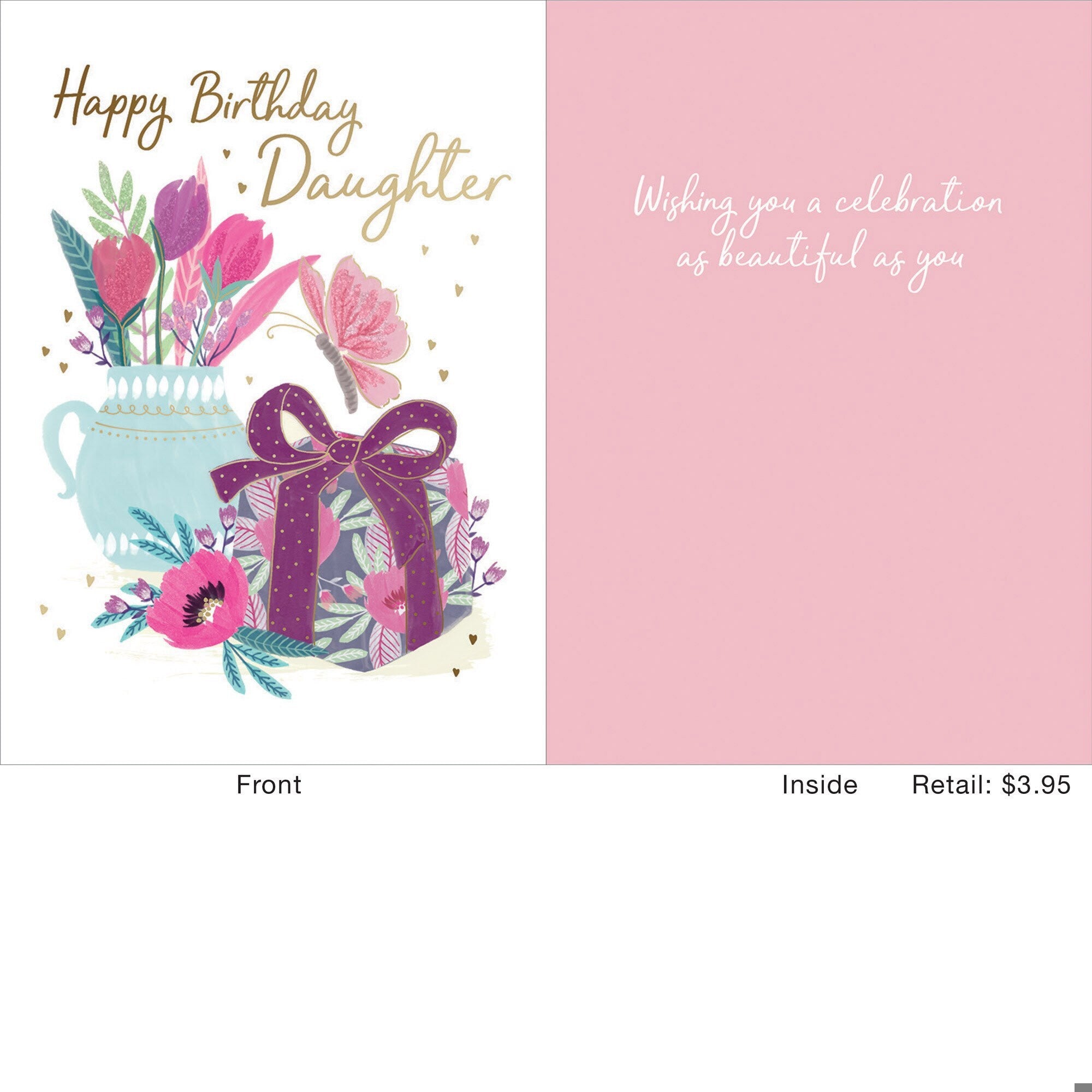 Gift and Flower Pitcher Greeting Card