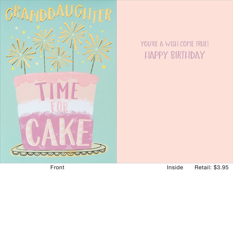 Sparkler Cake Greeting Card