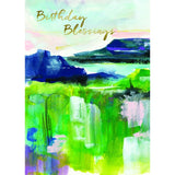 Painterly Landscape Birthday Greeting Card
