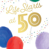 Life Starts At 50 Greeting Card
