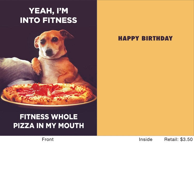 Yeah I'm Into Fitness Greeting Card