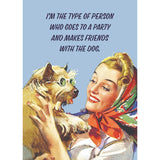 Friends with the Dog Greeting Card