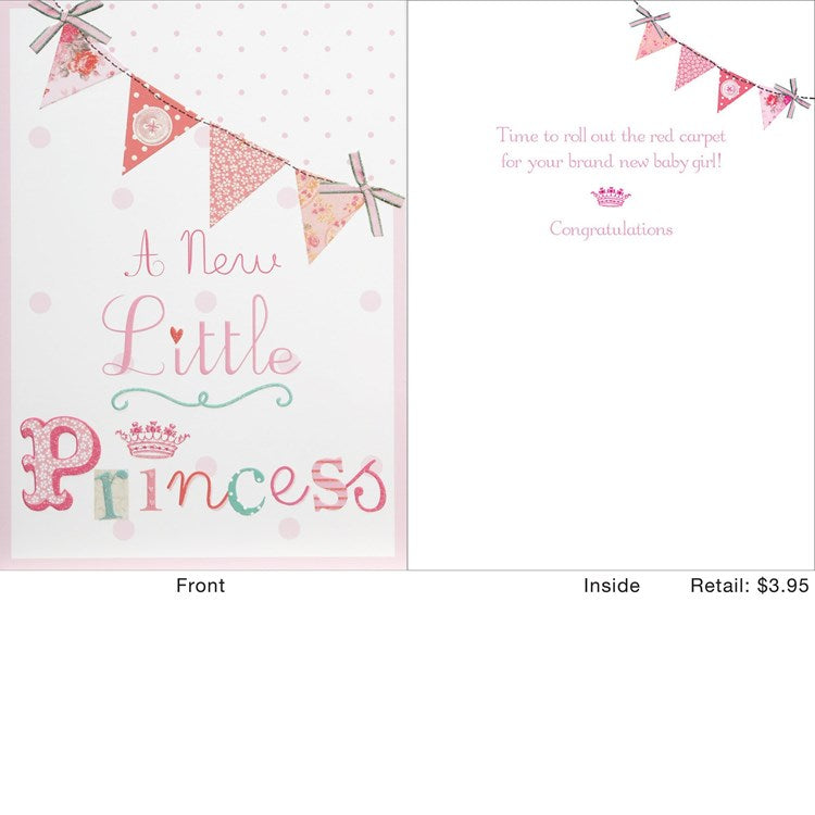 A New Little Princess Greeting Card